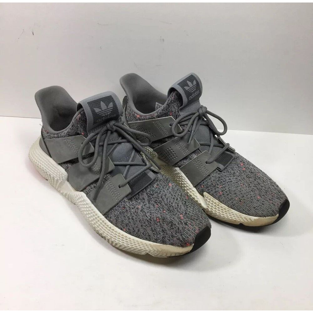 Adidas Prophere Gray Solar Red Mens Size 11.5 Athletic Shoes Sneakers CQ3023